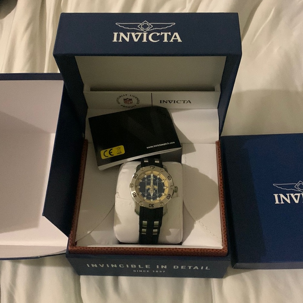 Brand New Invicta Watch!  New Orleans Saints